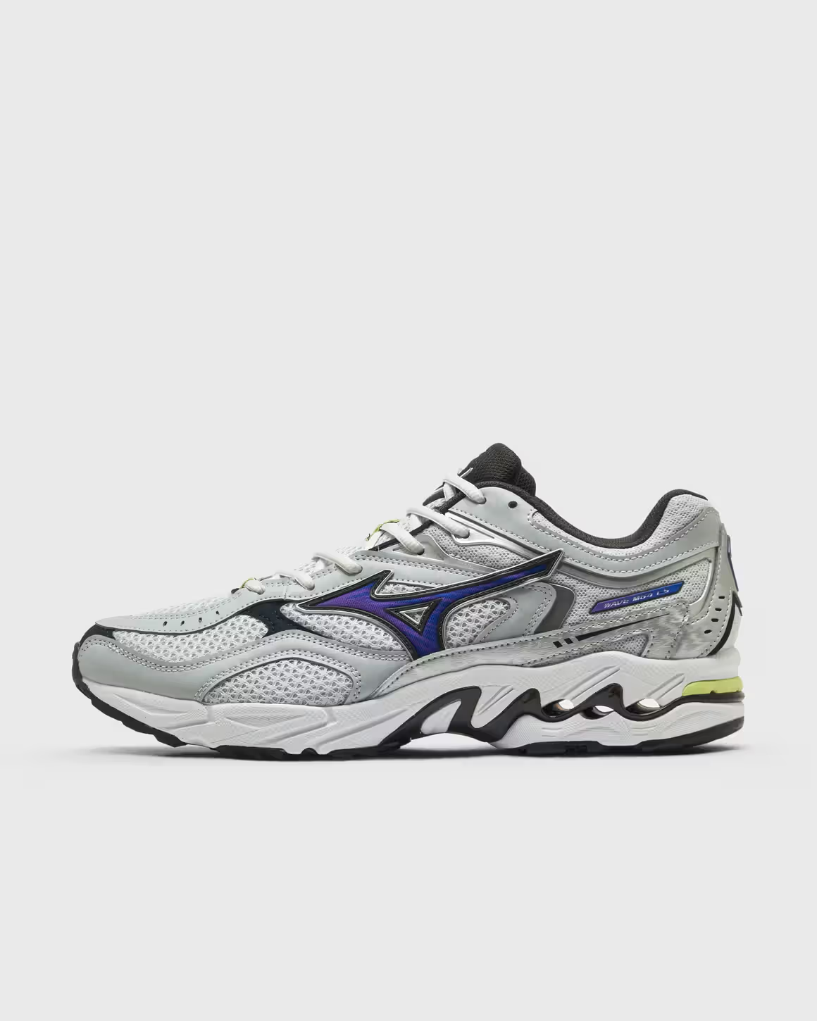 D1GA265202 Mizuno Wave MG4 LS "Light Grey/Purple/Lemon Yellow" (Men's)