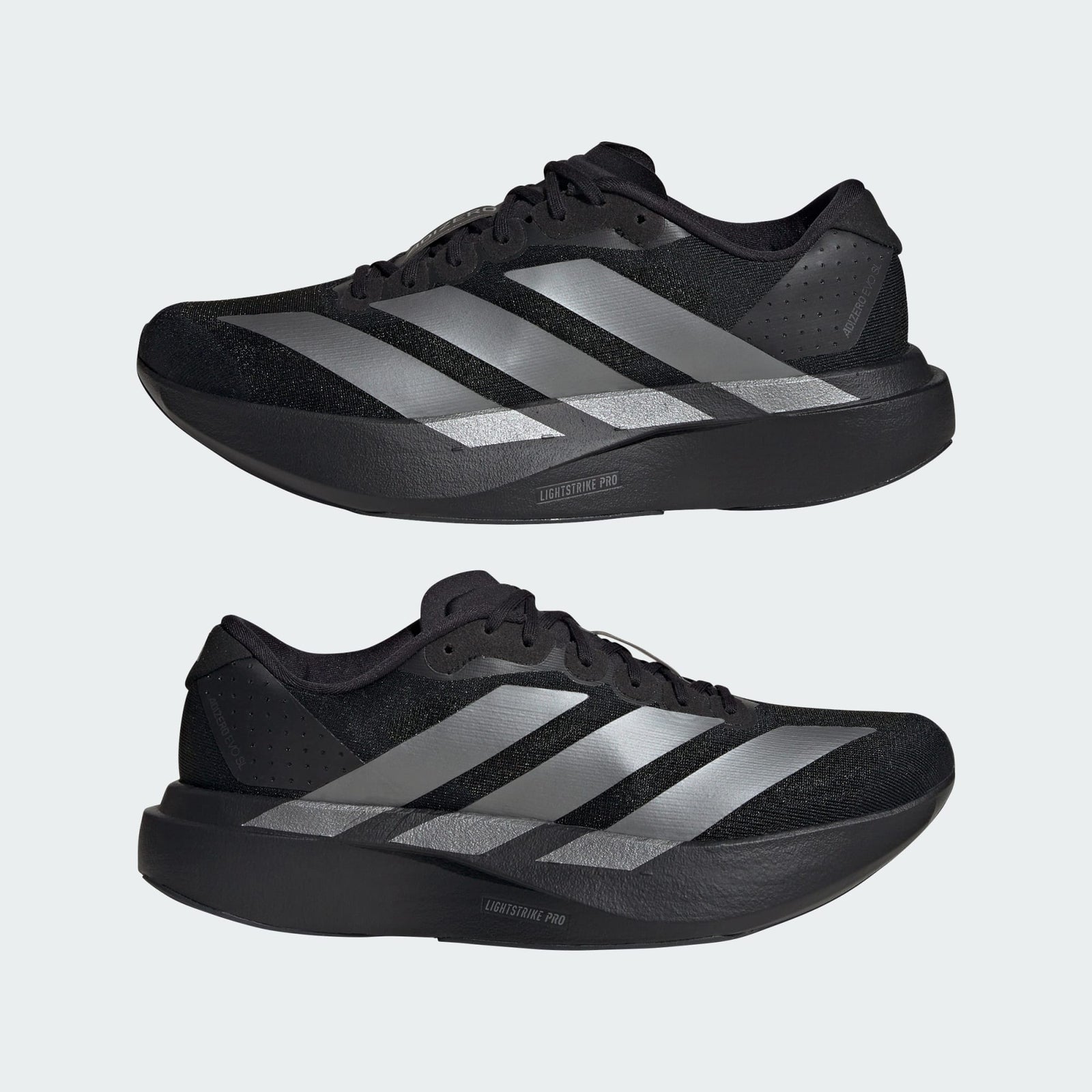 JP7147 adidas Adizero EVO SL Core Black Iron Metallic Core Black (Women's)