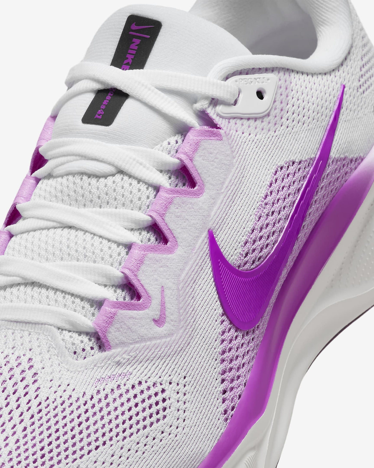 FD2723-103 Nike Women's Pegasus 41 White Black Beyond Pink Hyper Violet (Women's