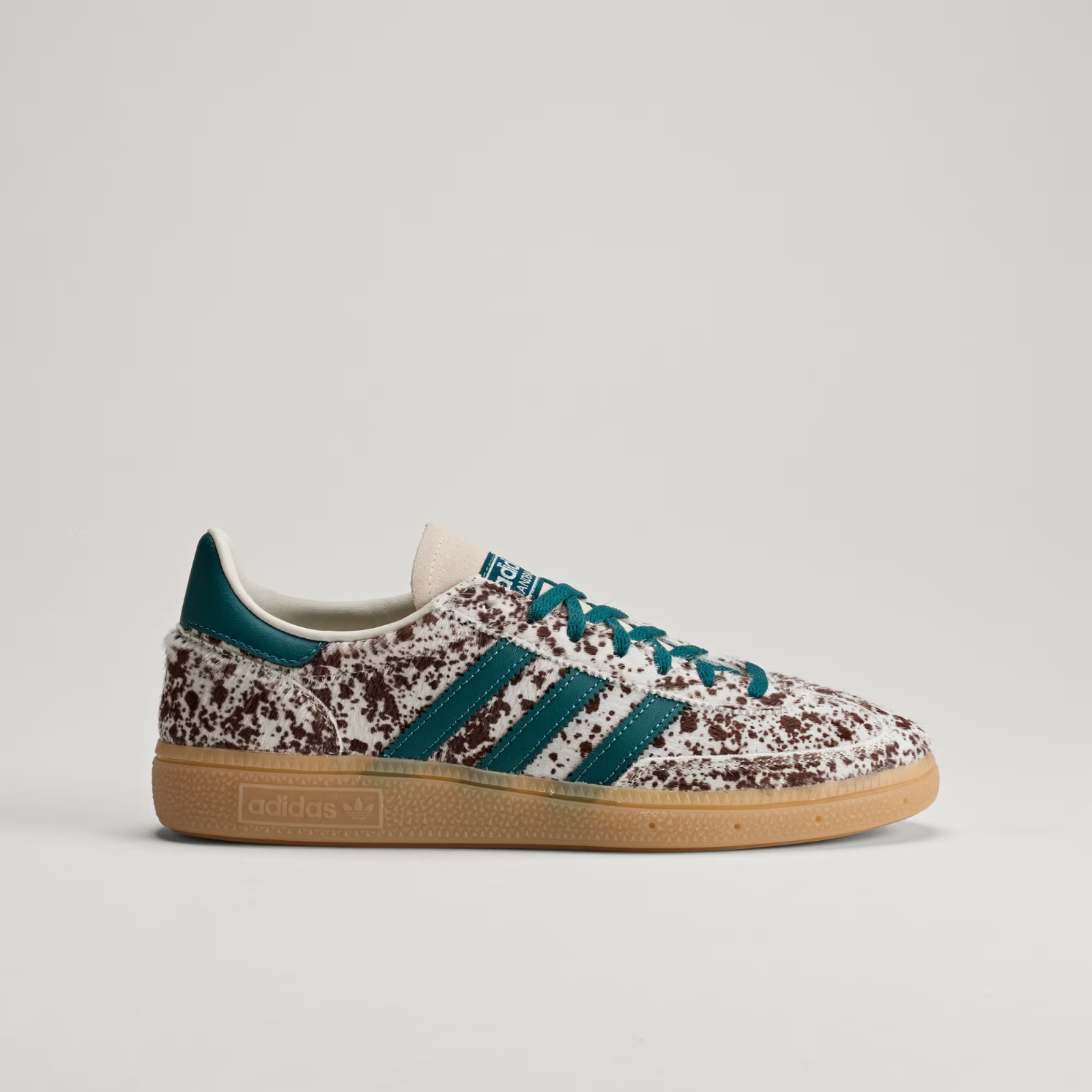 KI2181 adidas Handball Spezial "Off White/Rich Green/Dark Brown" (Women's)