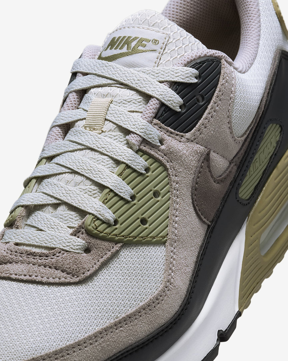 DM0029-011 Nike Air Max 90 Light Bone Neutral Olive College Grey Cave (Men's)