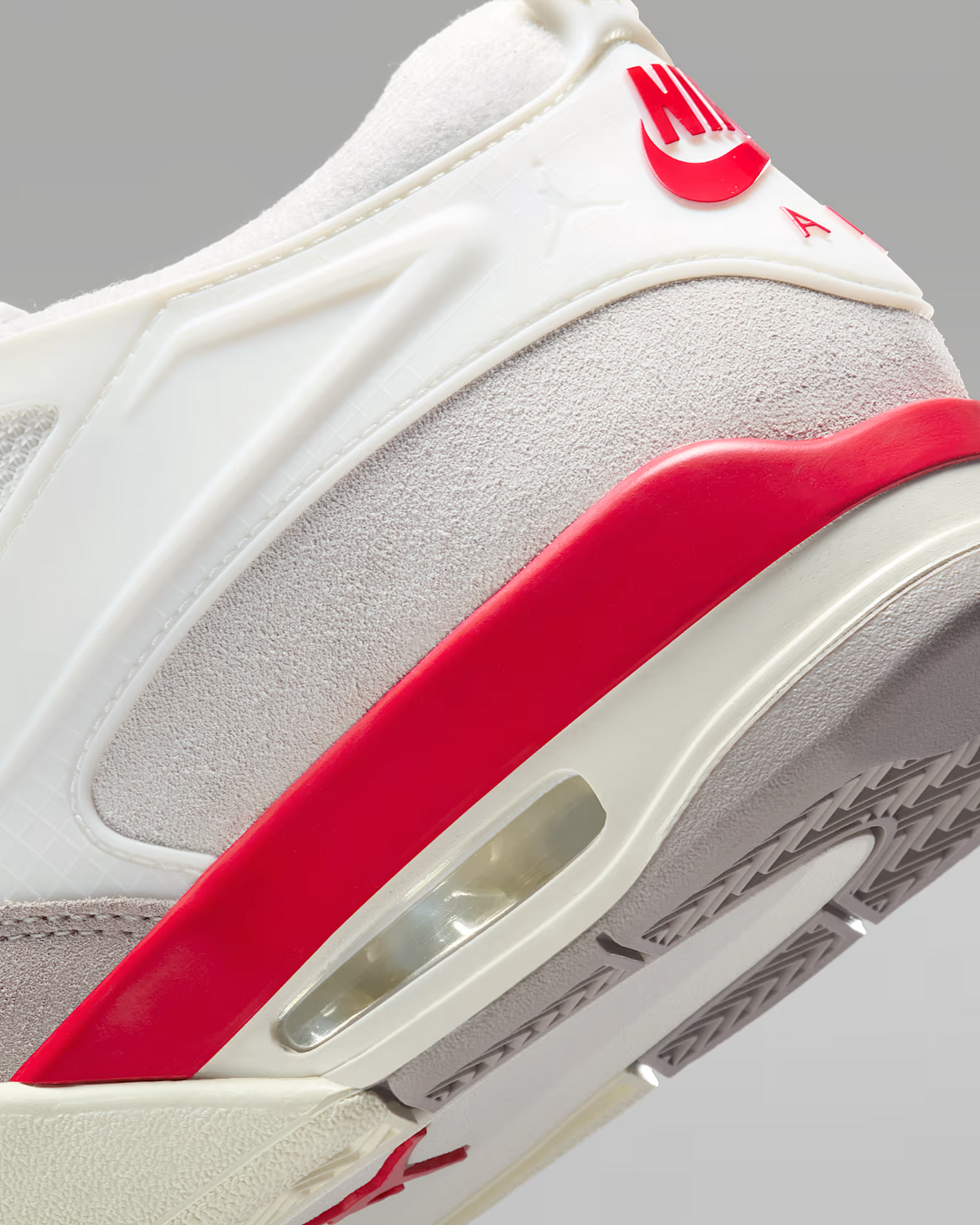 HF8126-100 Nike Air Jordan 4 RM Sail College Grey Coconut Milk Fire Red (Men's)