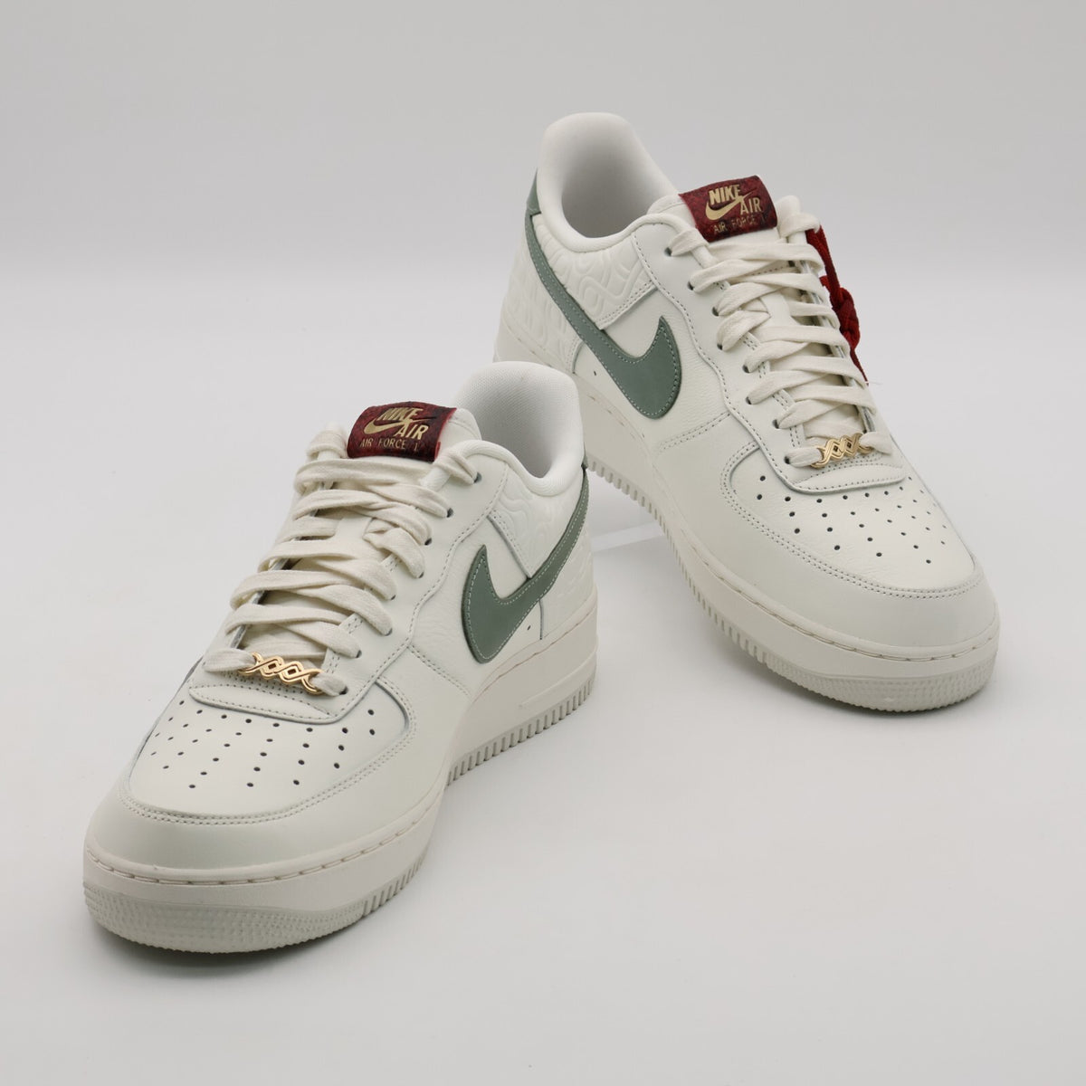 HV5979-130 Nike Air Force 1 Low '07 Sail Light Bone University Red (Men's)