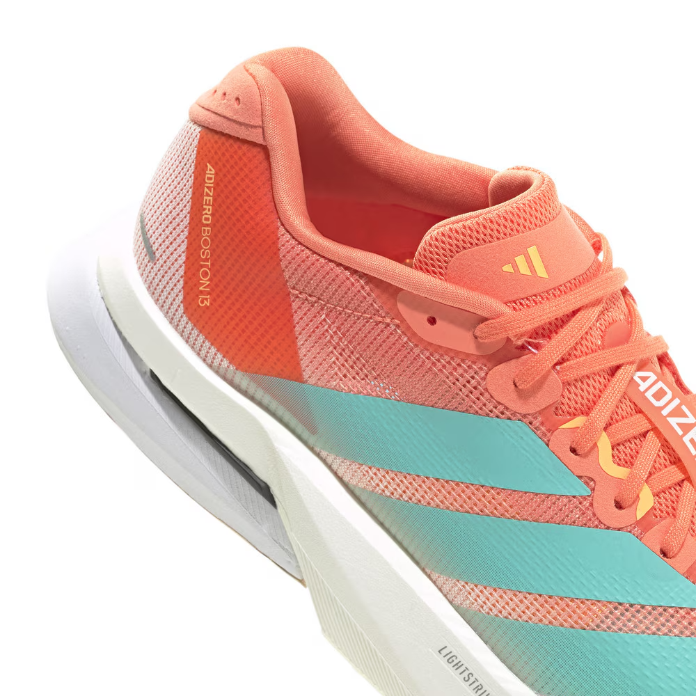 JS4954 adidas Adizero Boston 13 Semi Coral Flash Aqua Flash Orange (Women's)