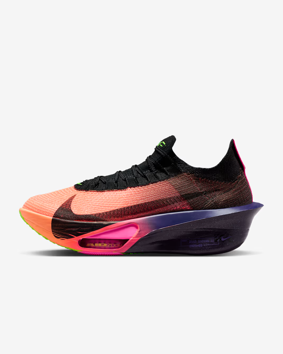 IO9573-800 Nike Alphafly 3 Road Racing Shoes Orange Pulse Purple Dynast (Menâs)