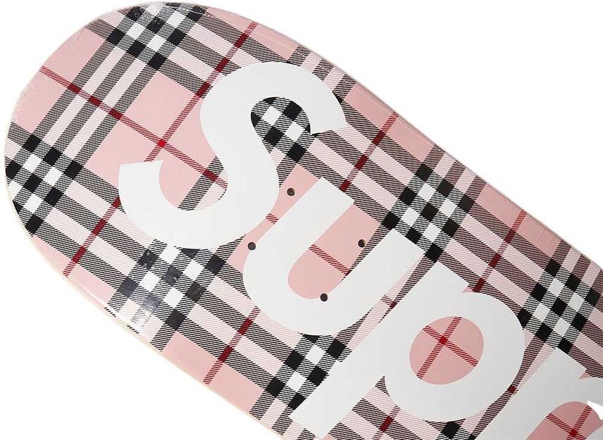 Supreme Burberry Skateboard Pink