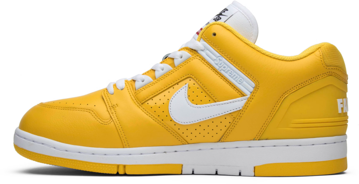 AA0871-717 Supreme Ã Nike SB Air Force 2 "Varsity Maize"