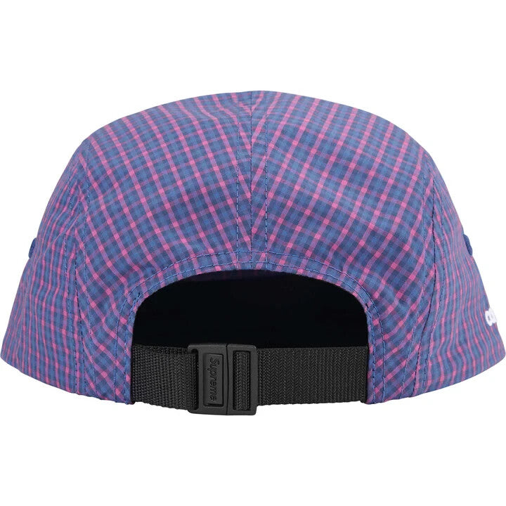 Supreme Cordura Plaid Camp Cap Purple