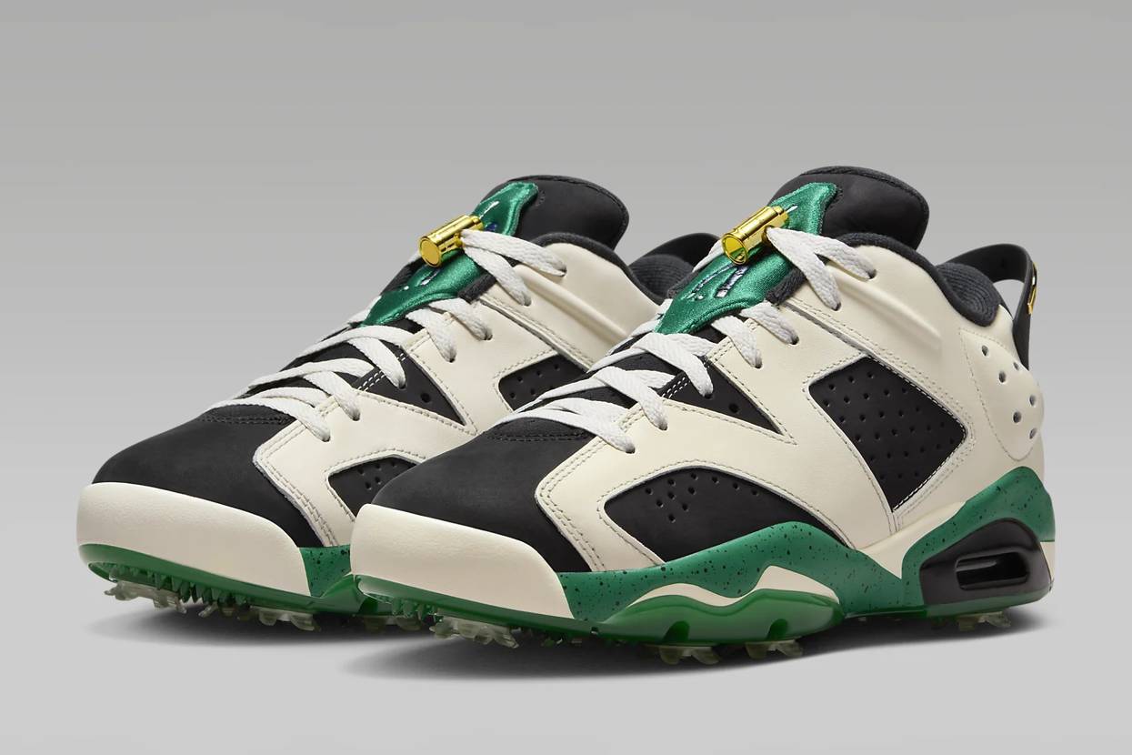 FJ0848-100 Eastside Golf Nike Air Jordan 6 Low Golf White Malachite 1961 (Men's)