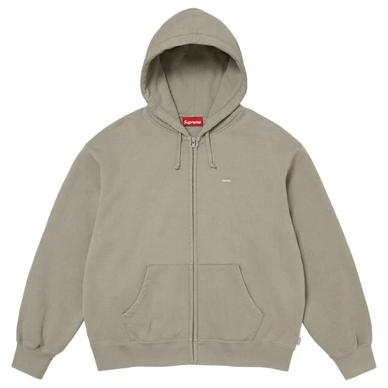 Supreme Small Box Zip Up Hooded Sweatshirt Grey (26FW)