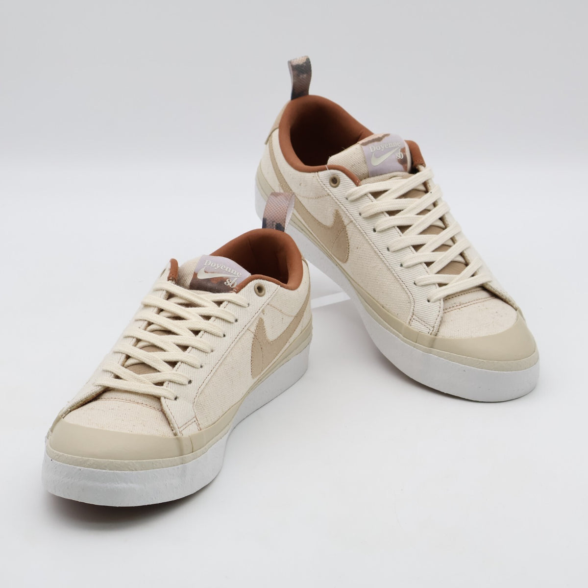 DZ3406-100 Doyenne Ã Nike SB Blazer Low Coconut Milk and Rattan Sail Brown Beige