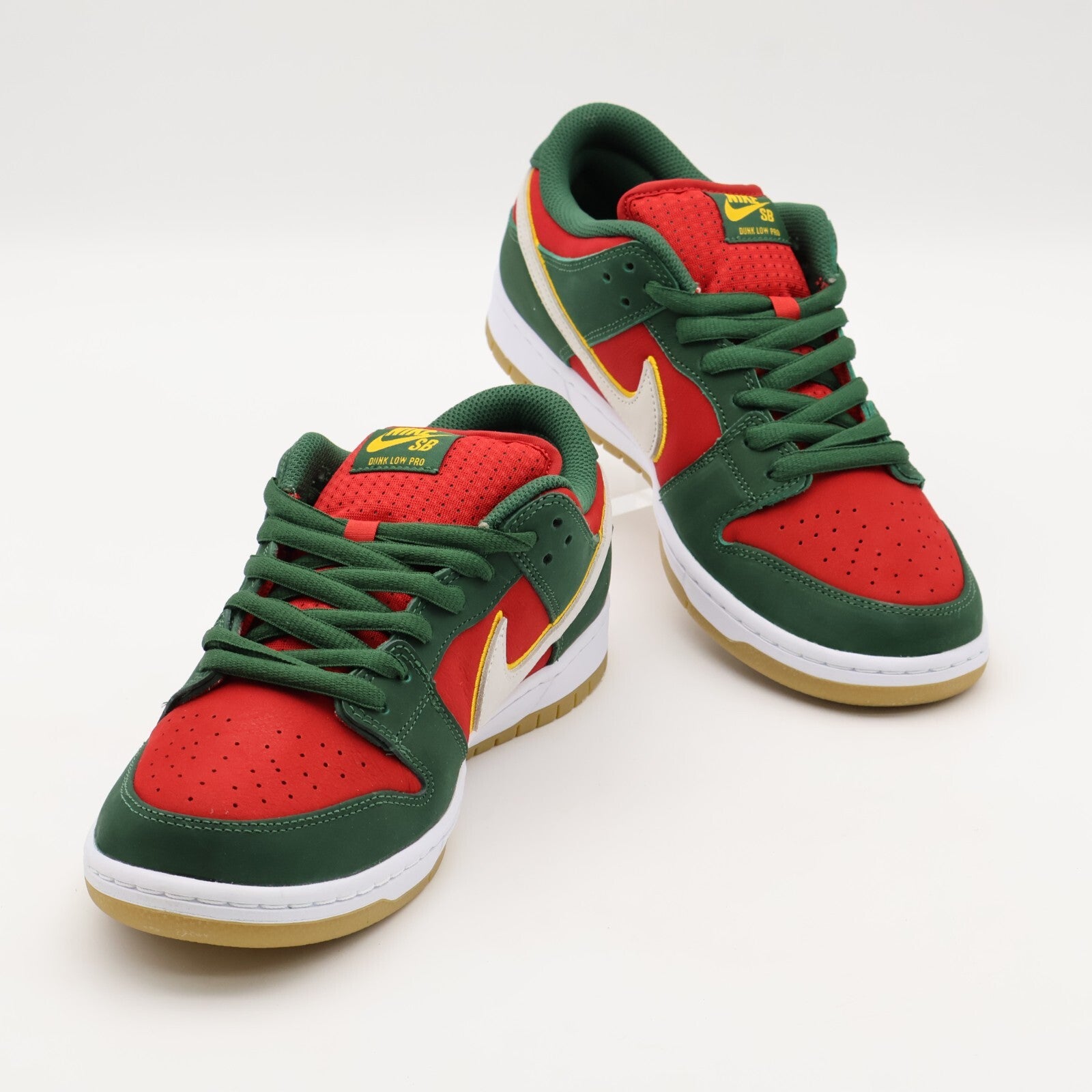 FZ1287-300 Nike SB Dunk Low PRM Seattle Supersonics Fir and Fire Red (Men's)