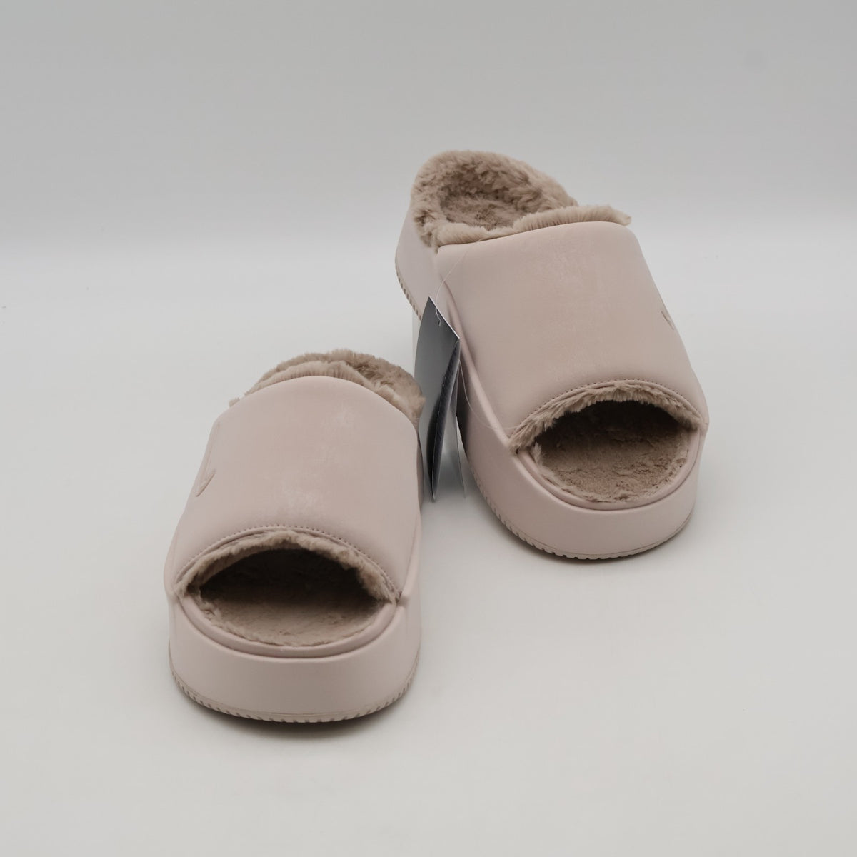 HV8560-600 Nike Calm Elevation Fur Slides Silt Red Malt (Women's)