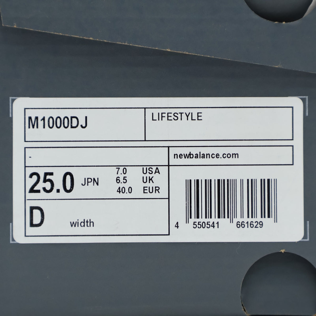 M1000DJ New Balance 1000 Black (Men's)
