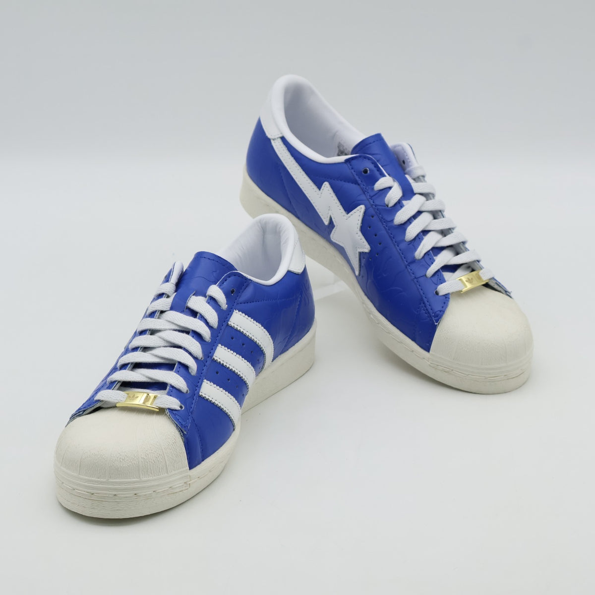 JR2702 A BATHING APE adidas originals Superstar Blue Footwear White Off (Men's)