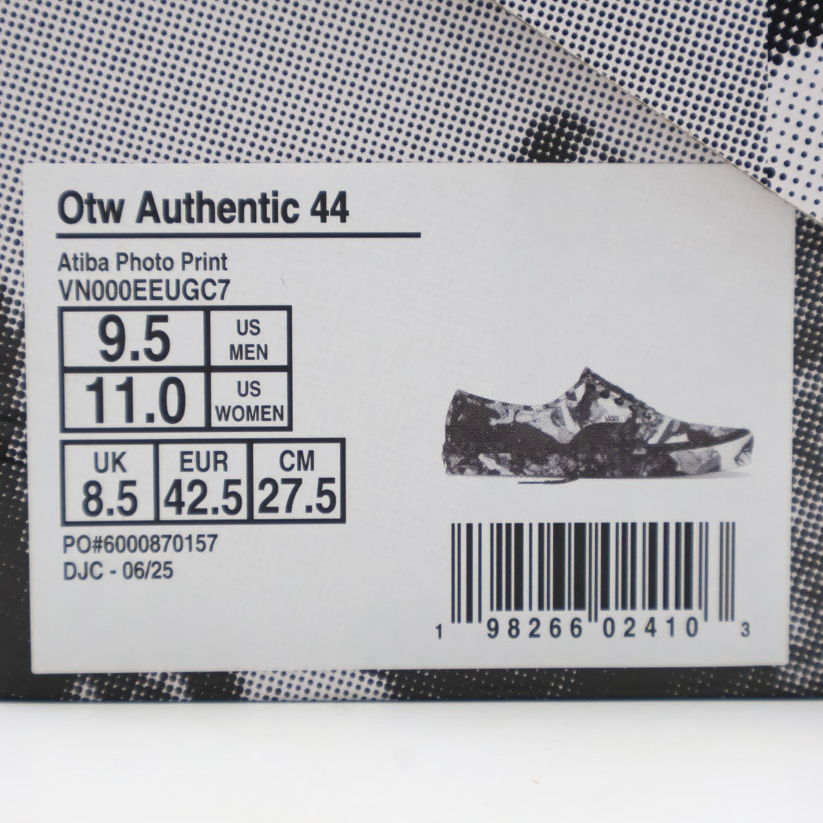 VN000EEUGC7 Atiba Jefferson OTW by Vans Authentic Black Grey (Men's)