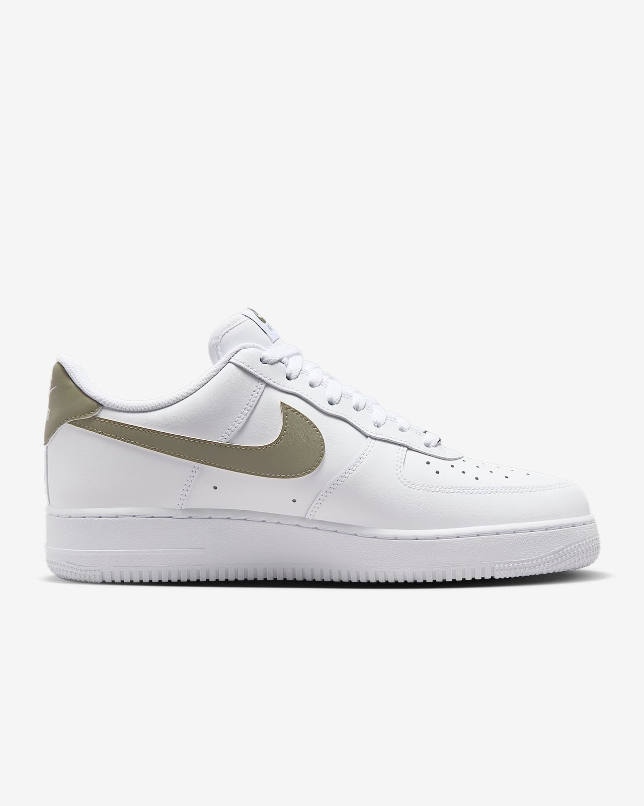 FJ4146-116 Nike Air Force 1 Low '07 White Light Army (Men's)