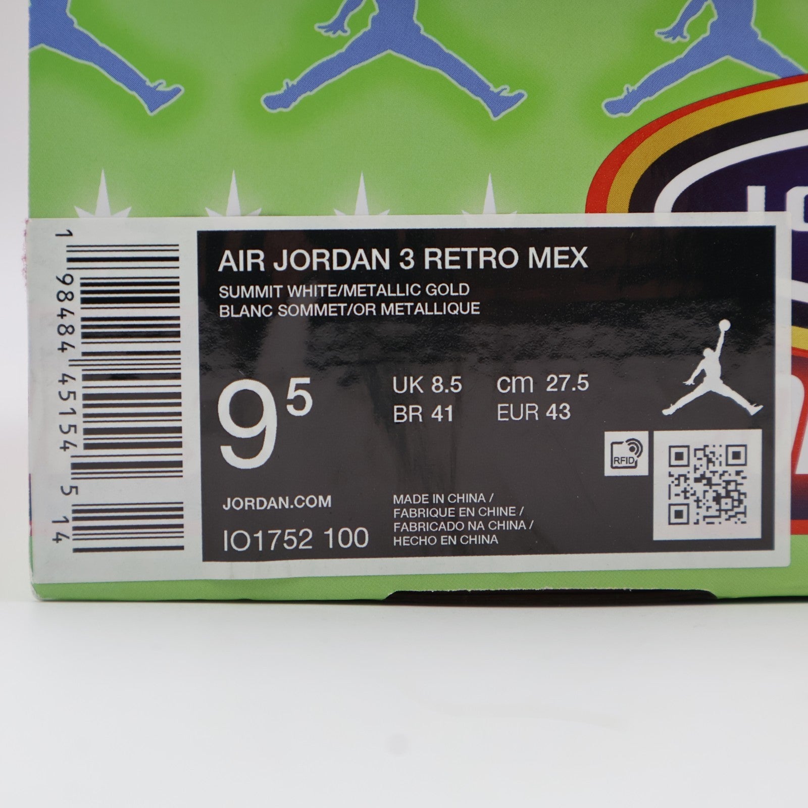 IO1752-100 Nike Air Jordan 3 Retro Mex El Vuelo (Men's)