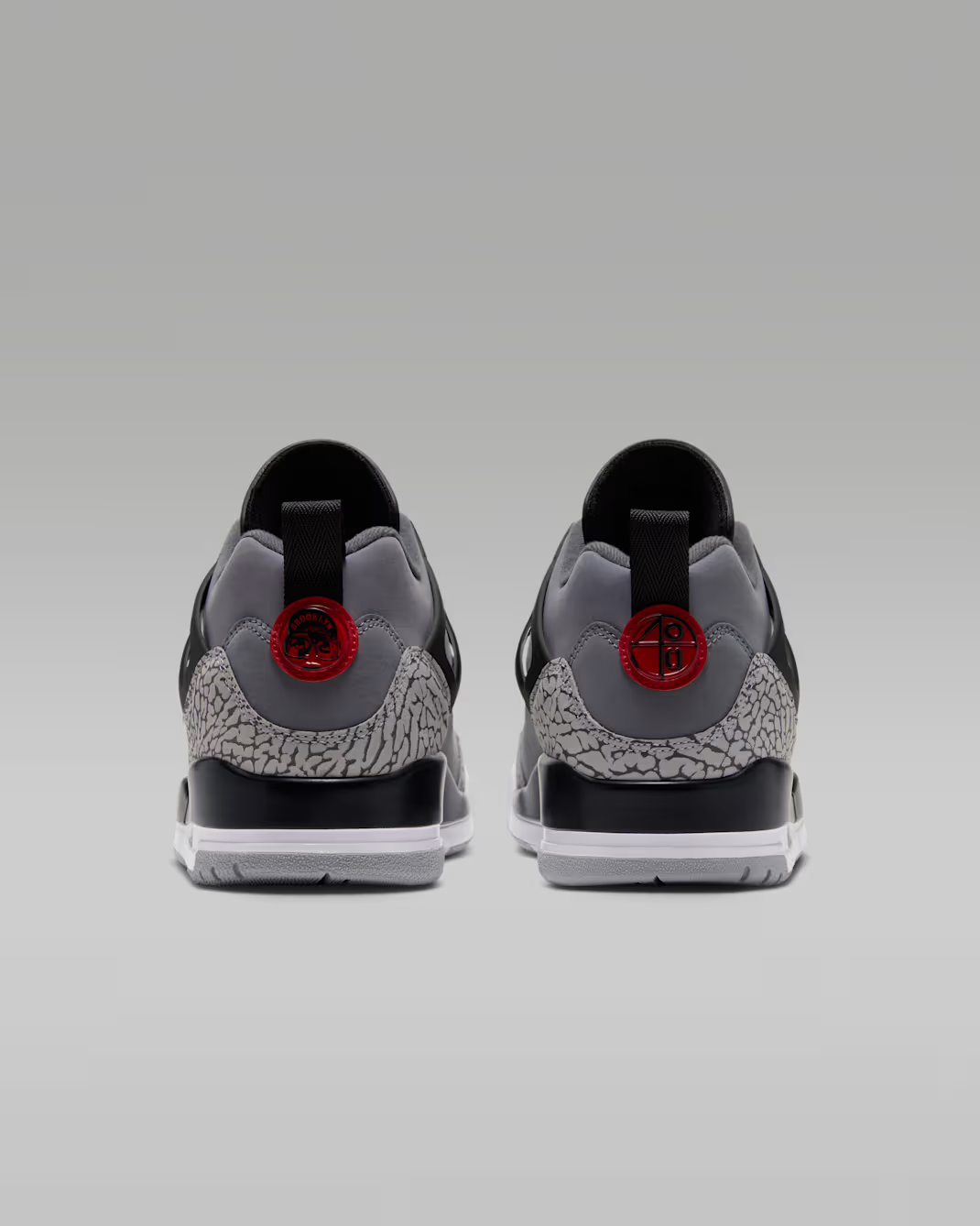 FQ1759-015 Nike Spizike Low "Cool Grey/Black/Wolf Grey/University Red" (Men's)