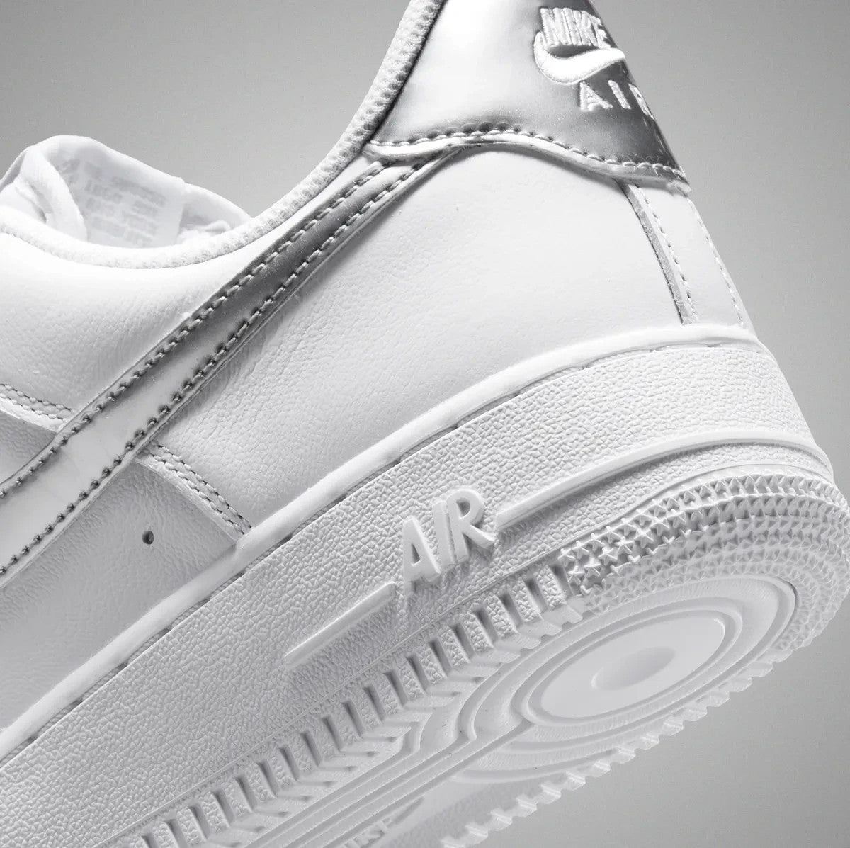 IV5102-100 Nike Air Force 1 '07 White Metallic Silver (Women's)