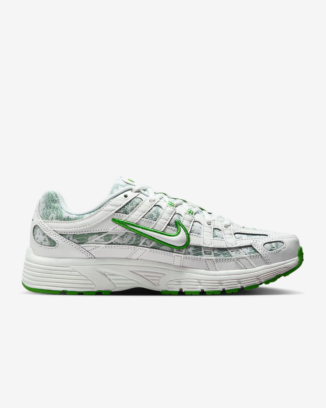 IH4482-100 Nike P-6000 Shoes Summit White Kelly Green Summit White (Women's)