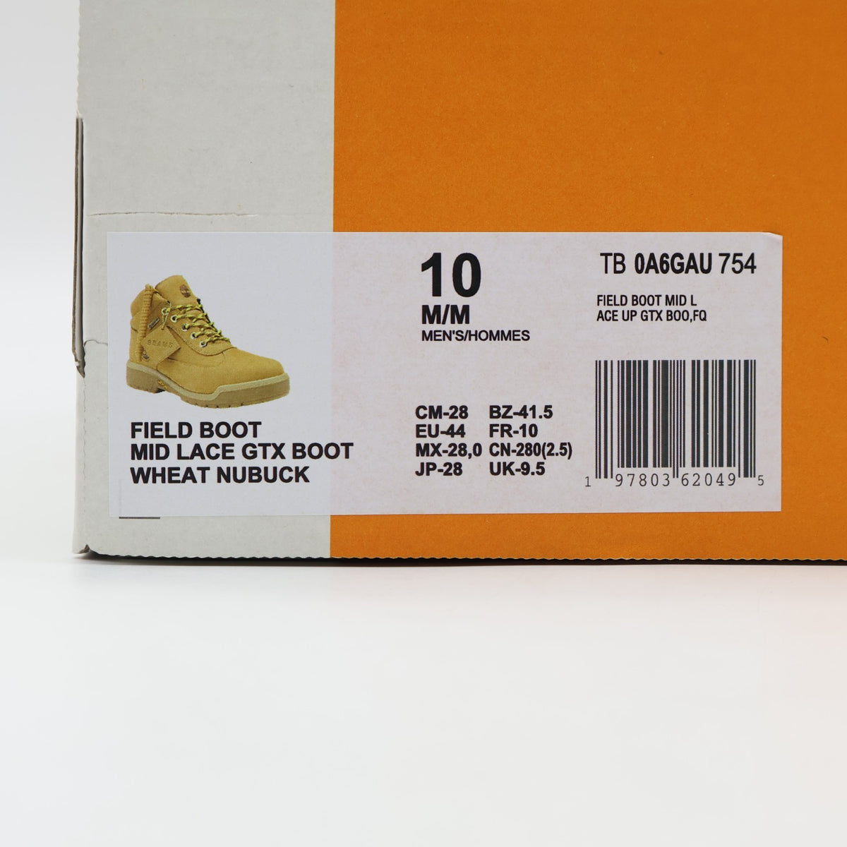 TB0A6GAU754 BEAMS Ã Timberland Field Boots GORE-TEX Wheat (Men's)