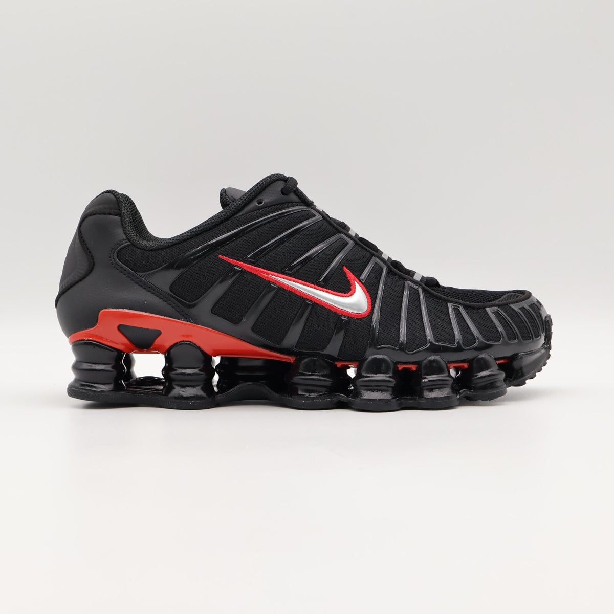 CN0151-003 Nike Shox TL Black University Red Metallic Silver (Men's)