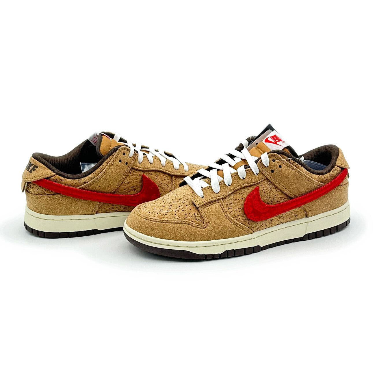 FN0317-121 CLOT Ã Nike Dunk Low SP Cork Natural Flax Coconut Milk Baroque Brown