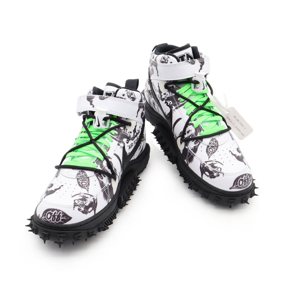 DR0500-102 Off-White Nike Air Force 1 Mid Grim Reaper Electro Green (Men's)