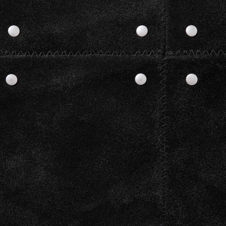 Supreme Studded Suede Zip Up Cardigan Black