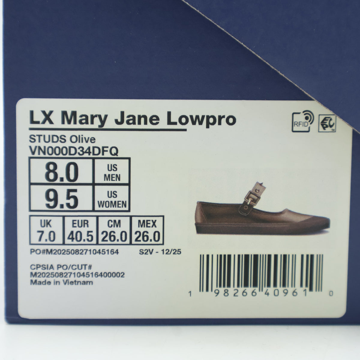 VN000D34DFQ Vans PREMIUM MARY JANE LOWPRO STUDS OLIVE (Men's)
