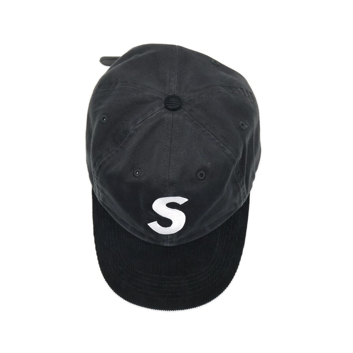 Supreme 2-Tone S Logo 6-Panel Black