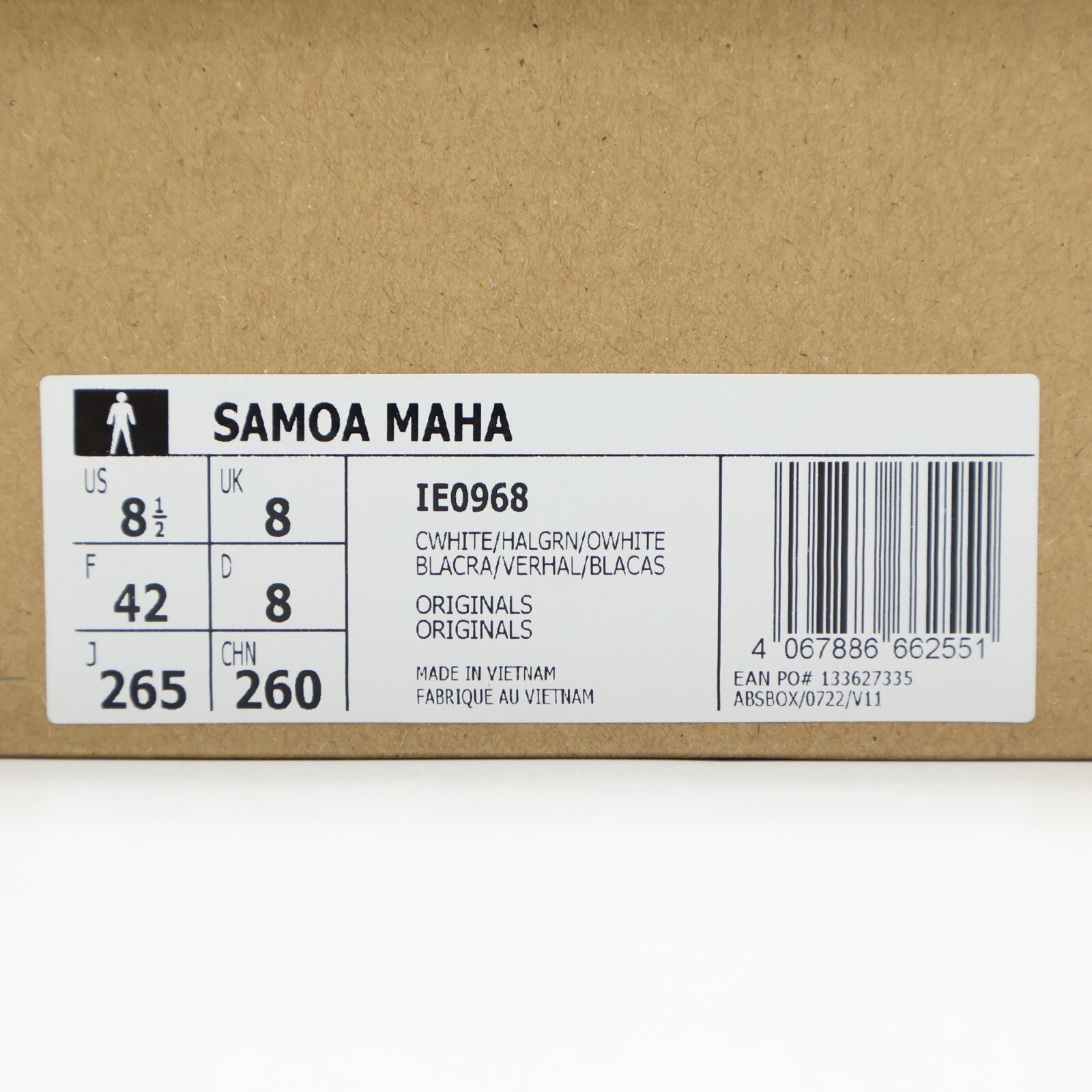 IE0968 Maha adidas Originals Samoa Half Green (Men's)