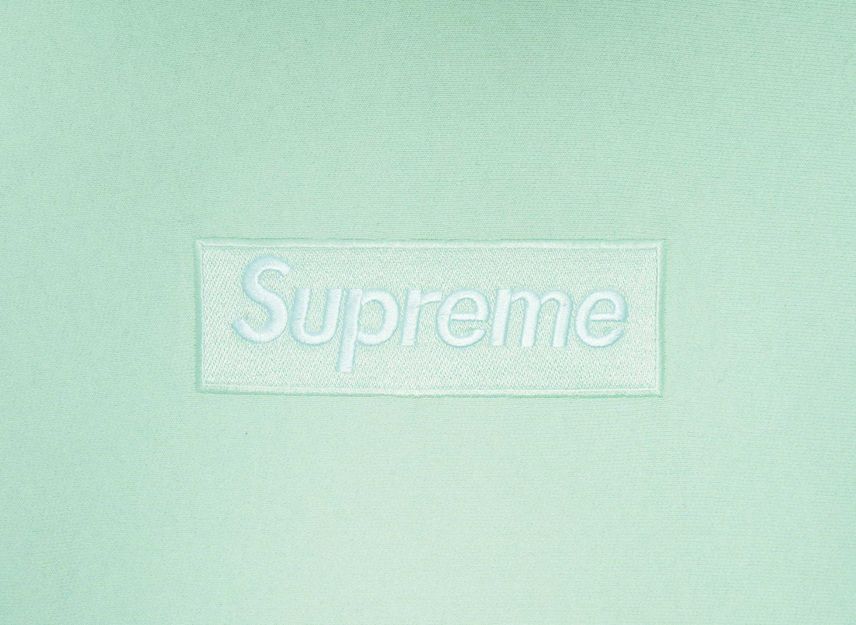 Supreme Box Logo Hooded Sweatshirt Light Green (23FW)