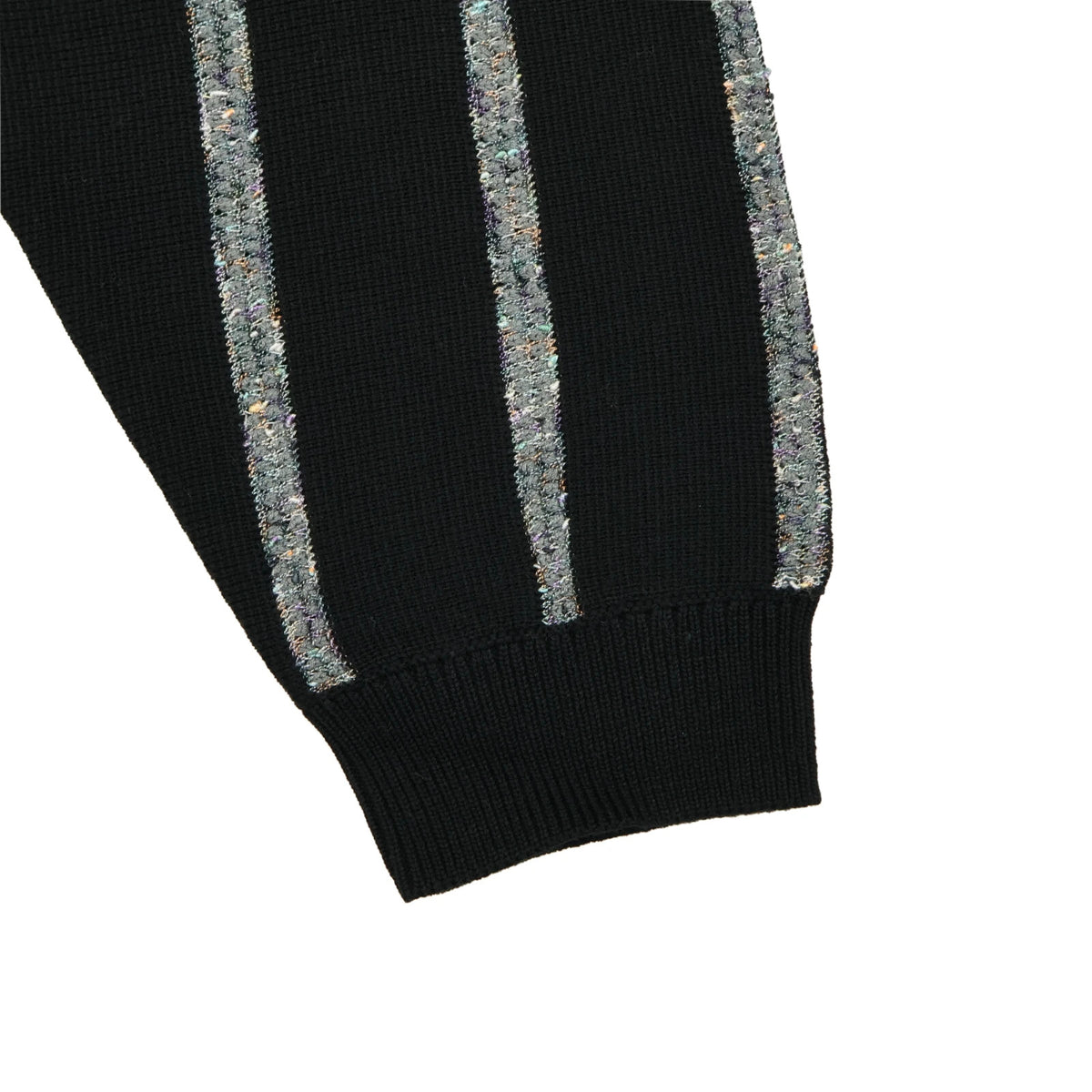 Supreme Speckle Stripe Zip Up Cardigan Black
