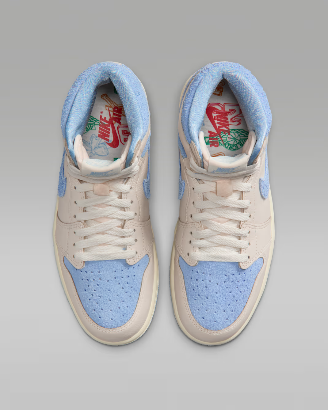 FD2596-102 Nike Air Jordan 1 High OG Psychic Blue Pale Ivory (Women's)