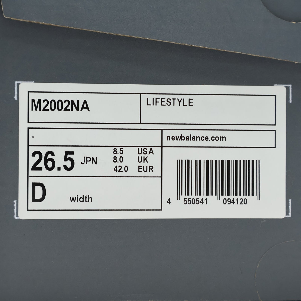M2002NA New Balance 2002R Mule Protection Pack Rain Cloud (Men's)