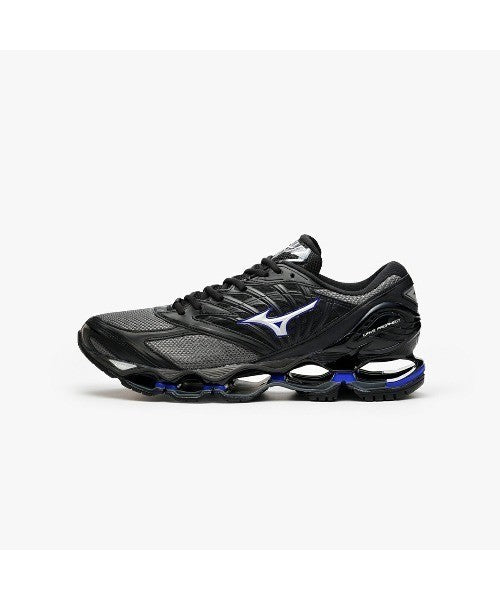 D1GA333712 Mizuno Wave Prophecy LS "Charcoal/Silver/Blue" (Men's)