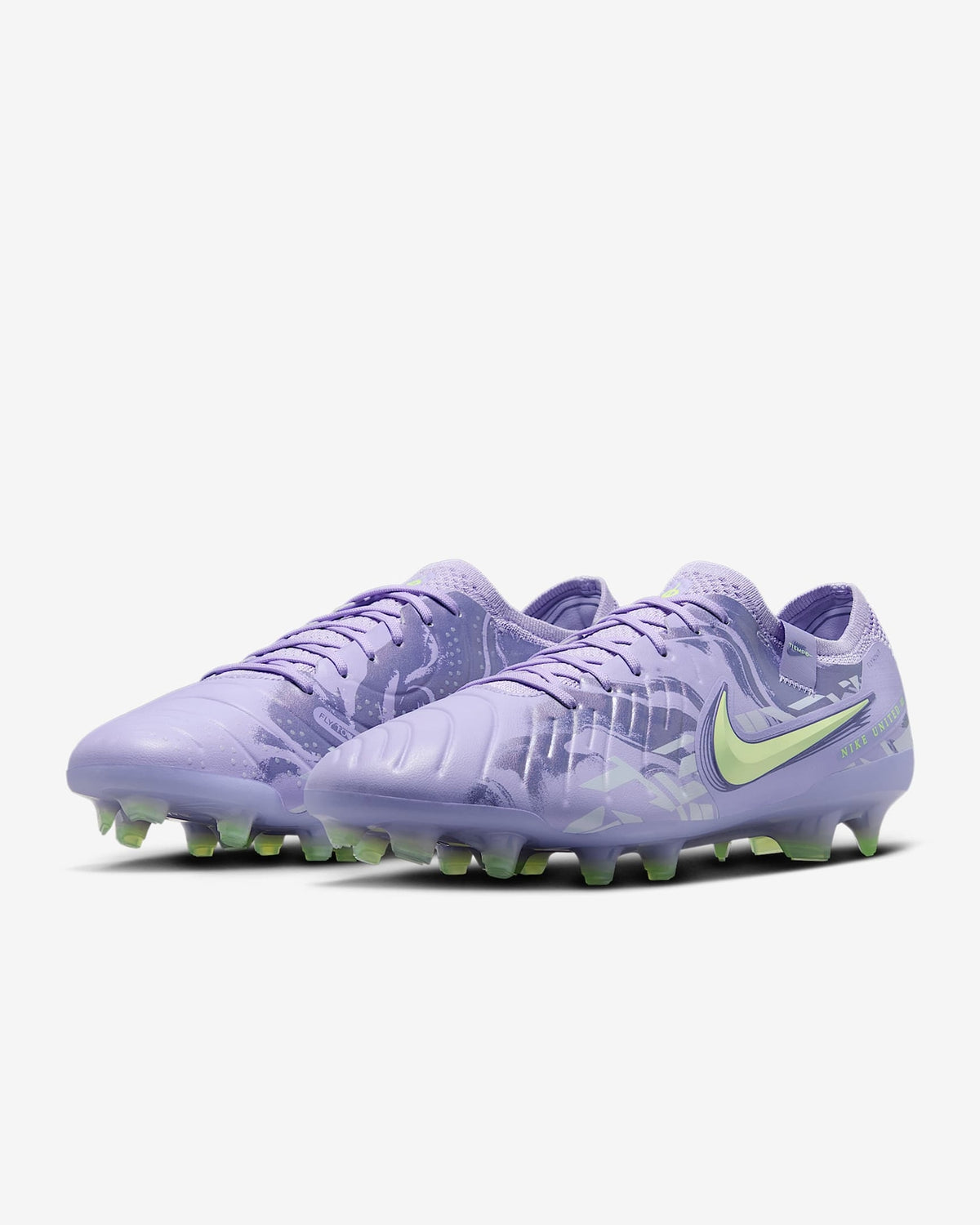 HF1592-500 Nike United Tiempo Legend 10 Elite Purple Agate Barely Volt (Men's)