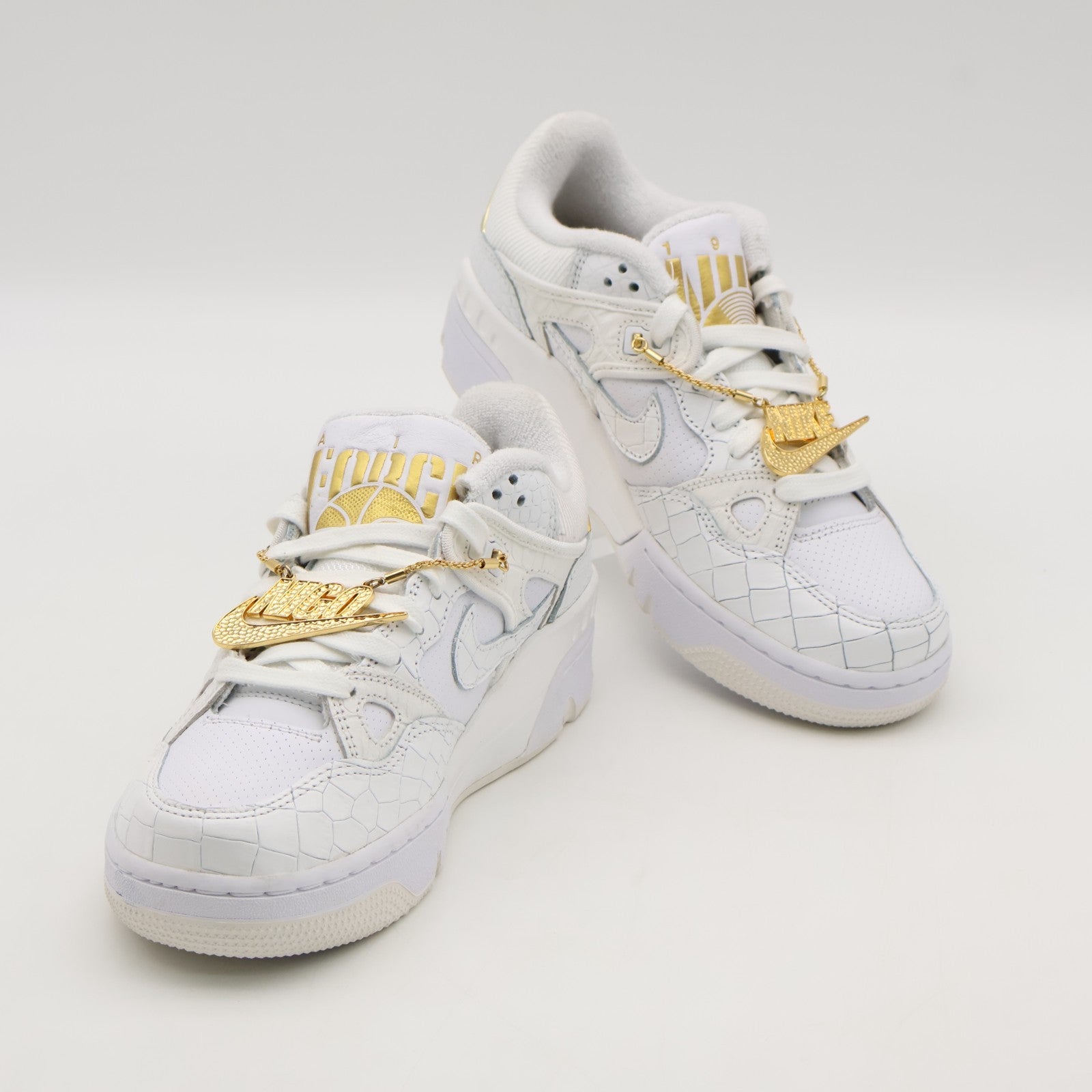 HF7630-100 NIGO Nike Air Force 3 Low White Metallic Gold Heel Logo NIGO (Men's)