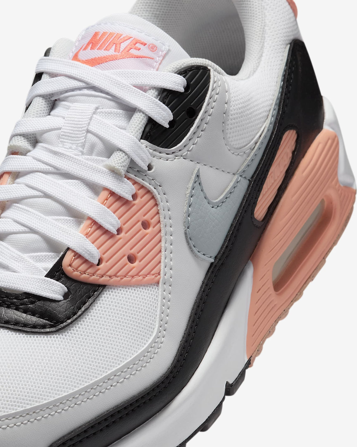 DH8010-109 Nike Air Max 90 White Black Photon Dust Wolf Grey (Women's)