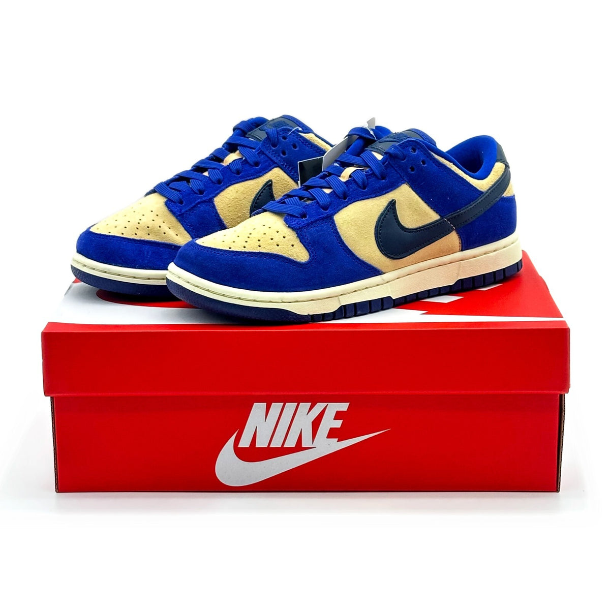 DV7411-400 Nike WMNS Dunk Low Blue Suede Beige Brown Black Grey Ivory Royal