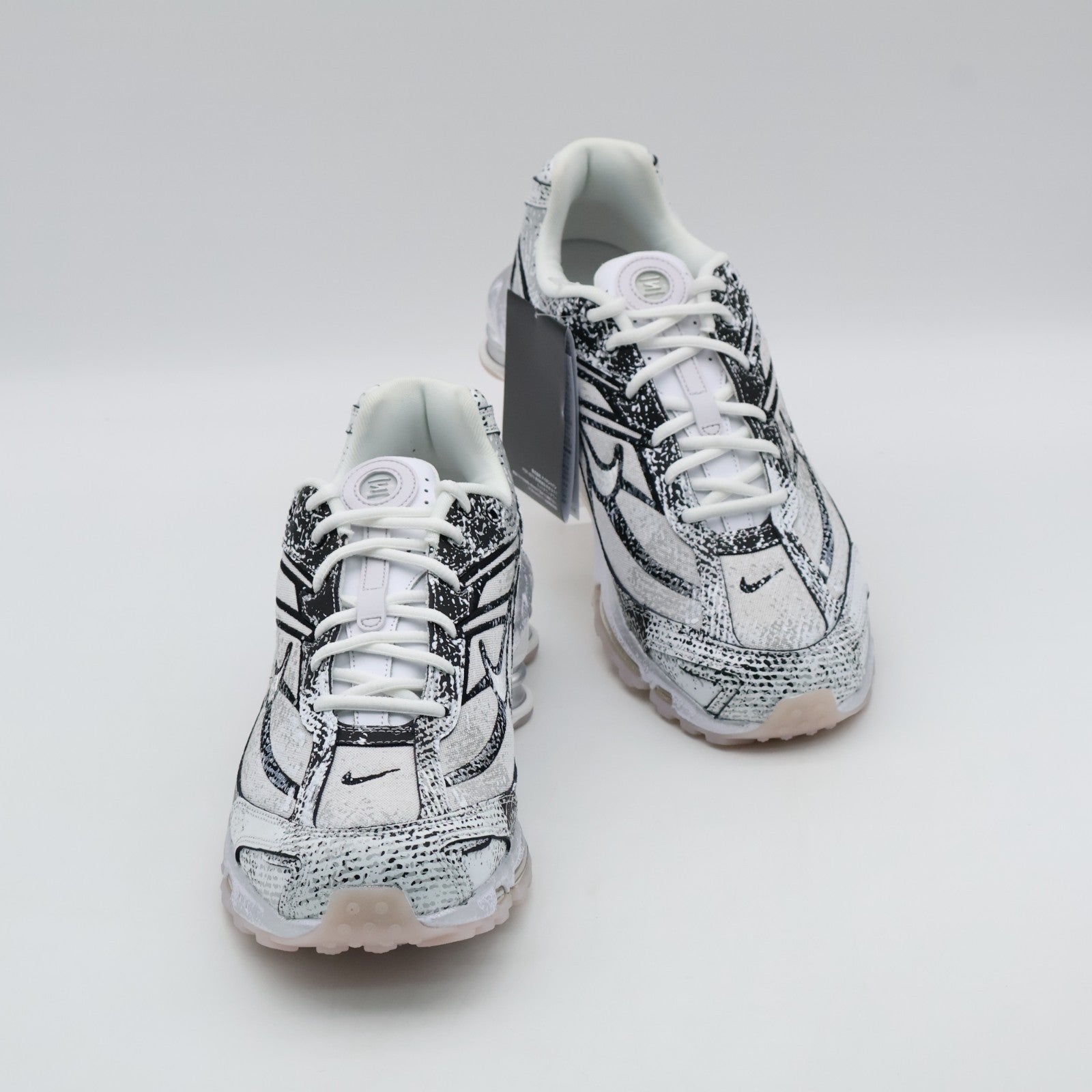 IB8174-100 Nike Shox Ride 2 White Metallic Platinum Black Flat Gold (Men's)