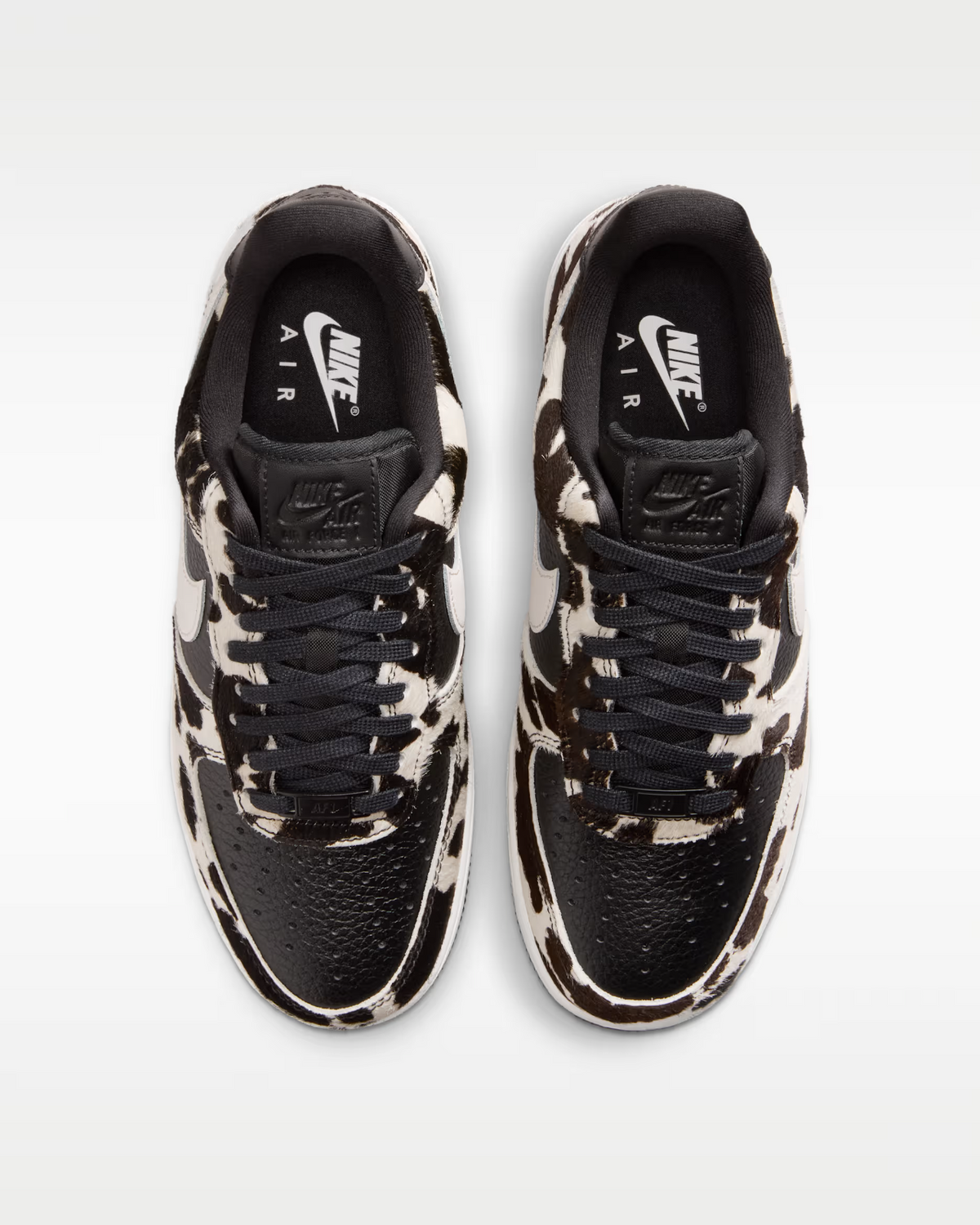 IO0442-001 Nike Air Force 1 Low "Cow Print/Black/Phantom" (Women's)