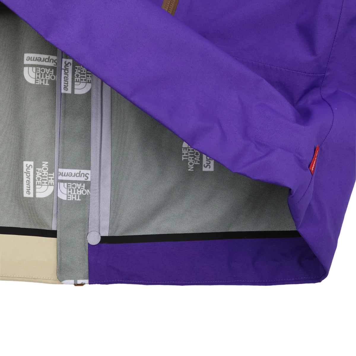 NP024011-GP Supreme The North Face Split Taped Seam Shell Jacket Tan