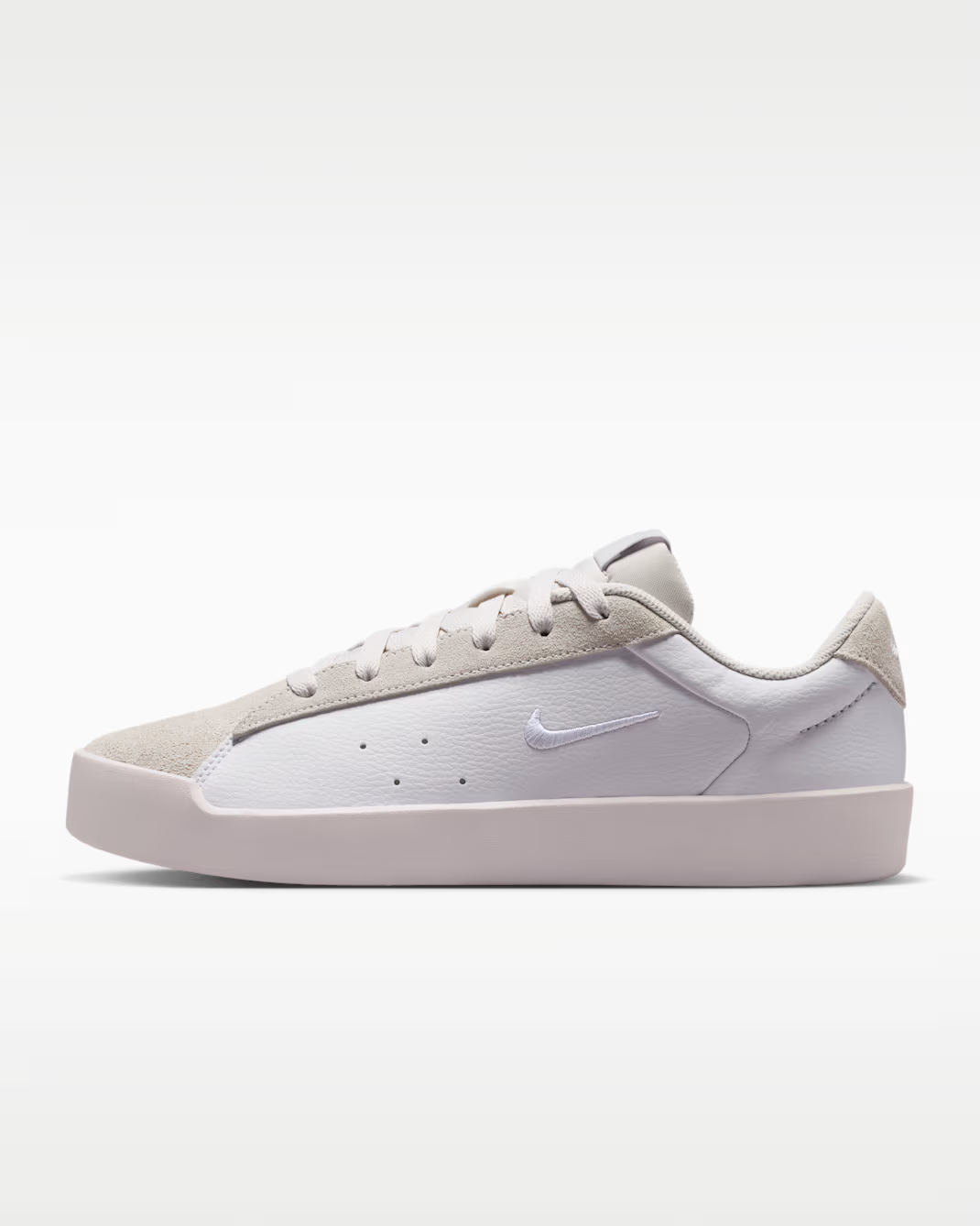 IM7529-100 Nike Court Heritage "White/Pure Platinum" (Women's)