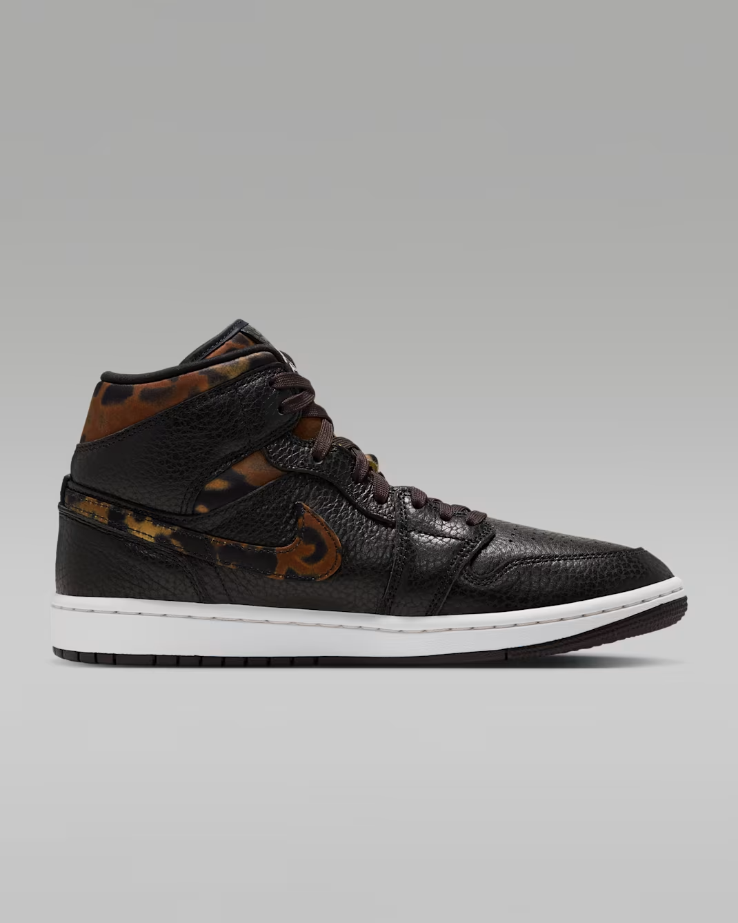 IQ5161-001 Nike Air Jordan 1 Mid SE "Black/Velvet Brown" (Women's)