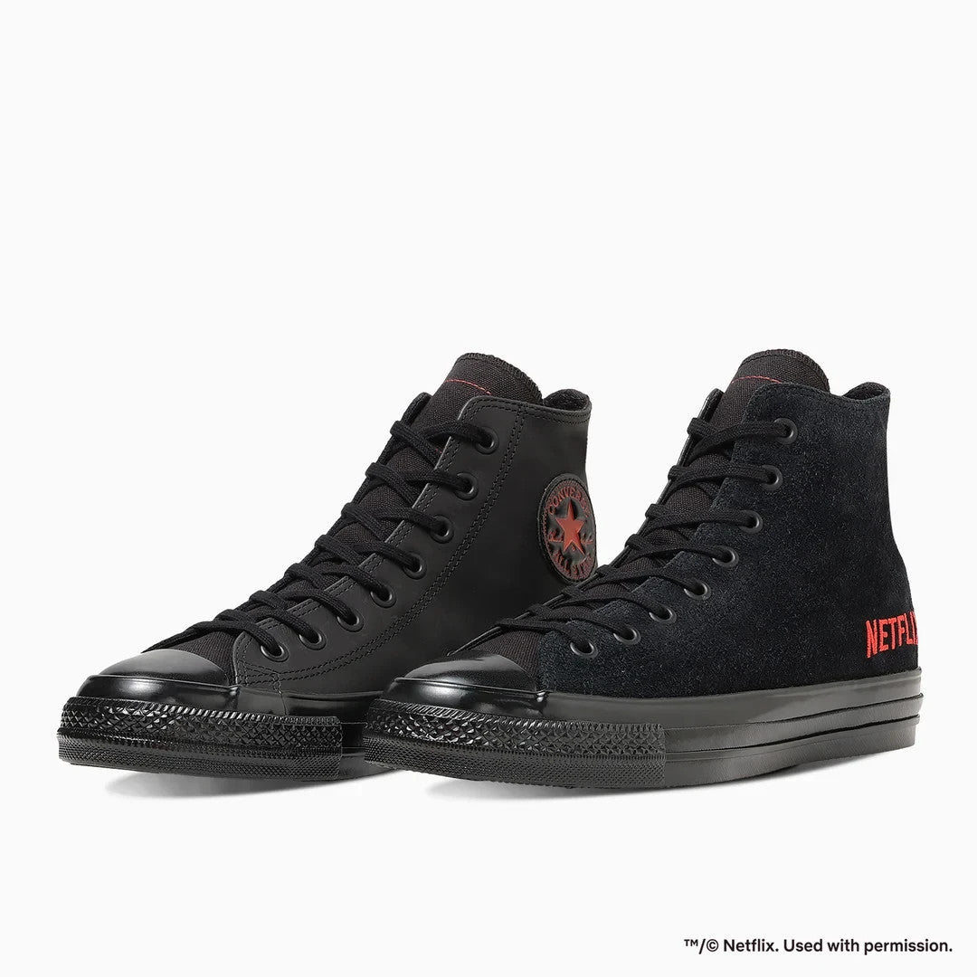 31317100 Netflix Converse All Star Aged Hi Black (Men's)