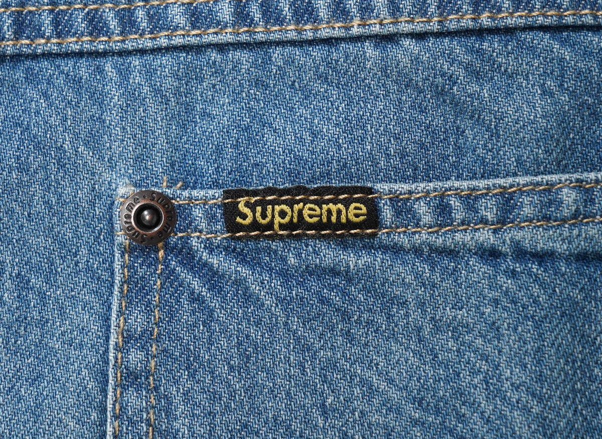 Supreme Worn Snap Painter Shirt "Denim"