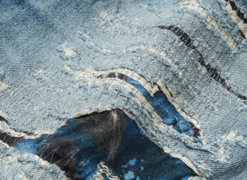 Supreme x MM6 Maison Margiela Distressed Loose Fit Selvedge Jean "Indigo"